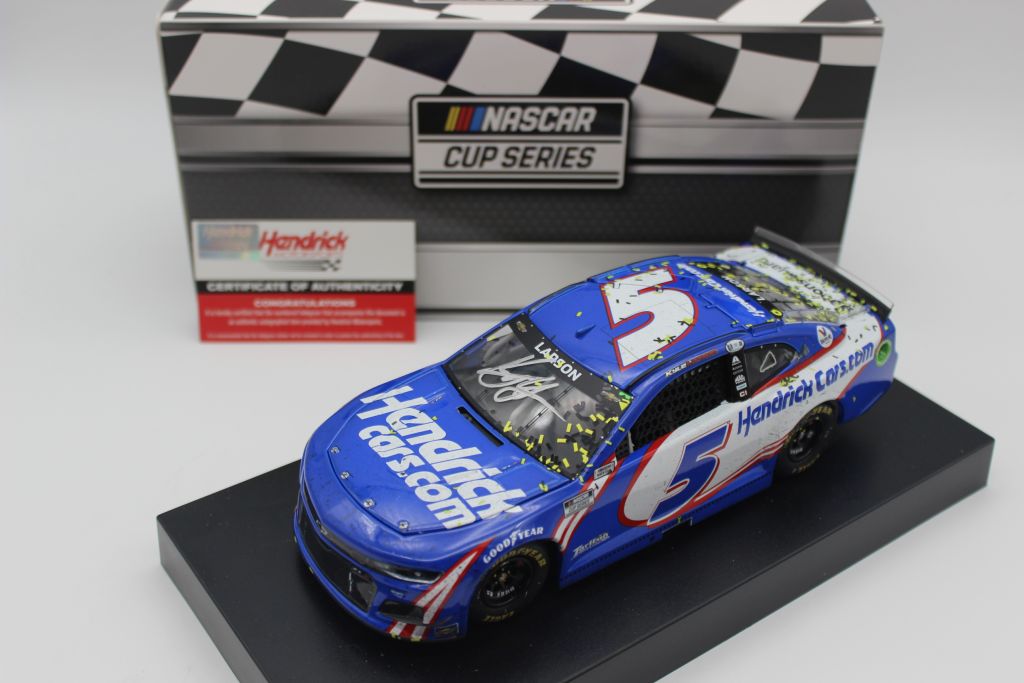 Kyle Larson Autographed 2021 HendrickCars.com Las Vegas Race Win 3/7 1: ...