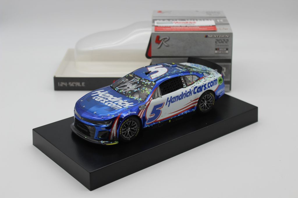 Kyle Larson Autographed 2022 HendrickCars.com Auto Club 2/27 Race Win 1 ...