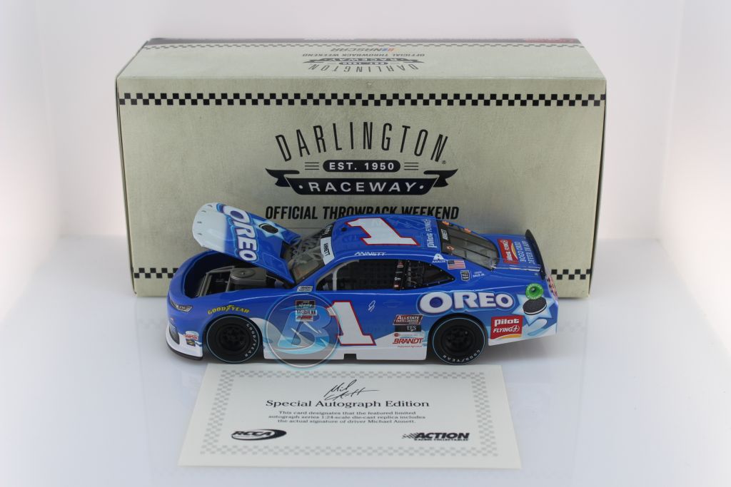 Michael Annett Autographed 2020 Oreo Darlington Throwback 1:24 Nascar ...