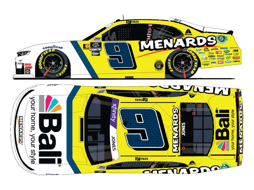 Brandon Jones 2024 Menards Throwback 1:24 Nascar Diecast - Xfinity Series