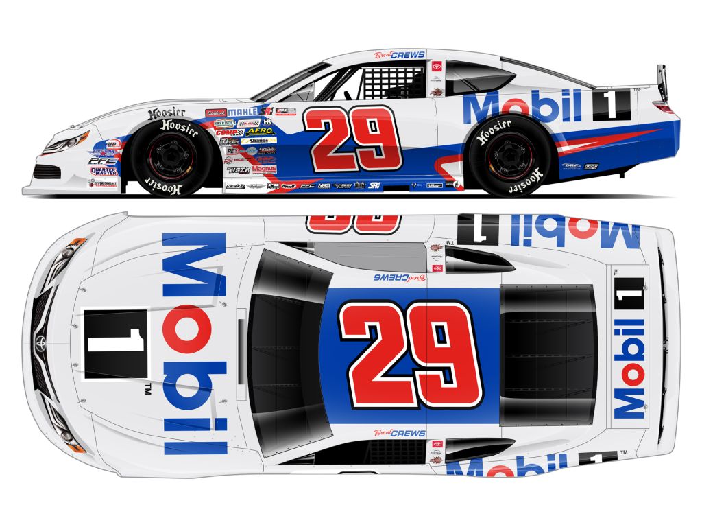 Brent Crews 2024 Mobil 1 1:64 Late Model Stock Car Diecast