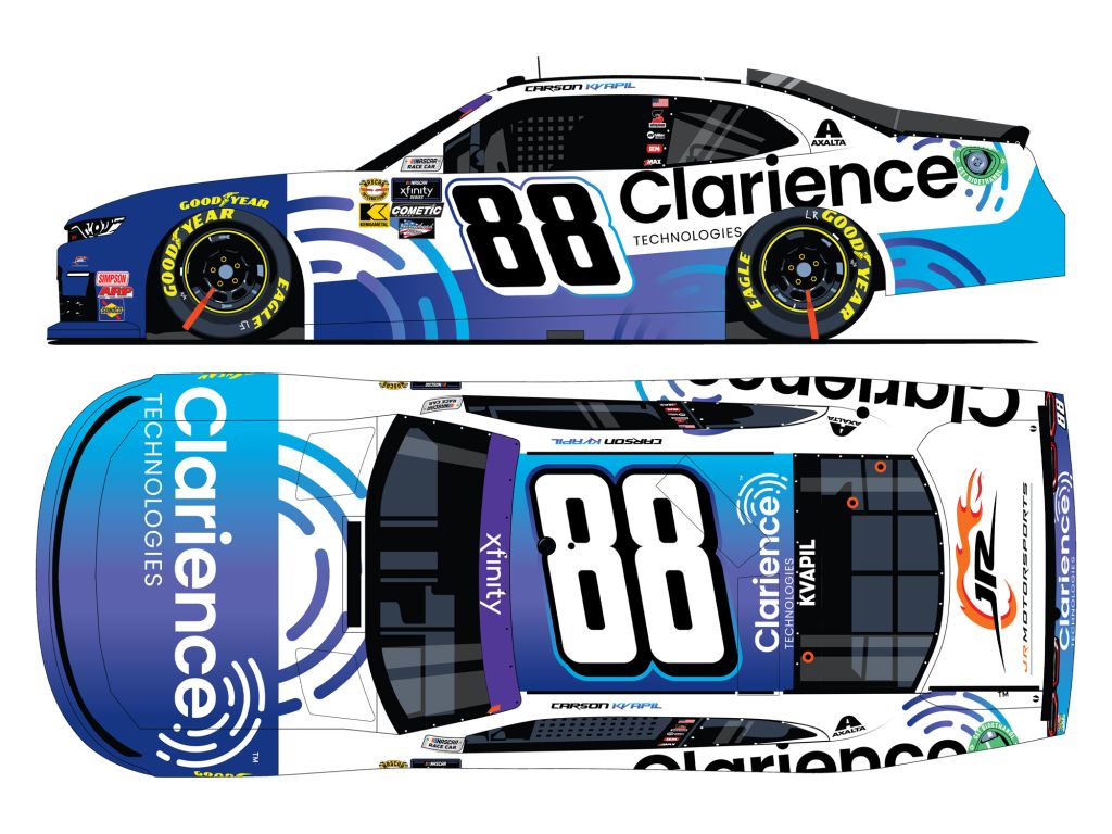 Carson Kvapil 2024 Clarience Technologies 1:24 Nascar Diecast - Xfinity ...