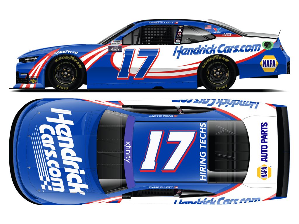 Chase Elliott 2024 Hendrickcars.com 1:24 Nascar Diecast - Xfinity Series