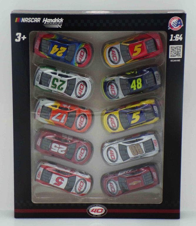 Hendrick Motorsports 40th Anniversary 1:64 Nascar Diecast 10 Car Set