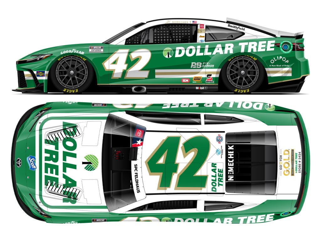 John Hunter Nemechek 2024 Dollar Tree Salutes 1:64 Nascar Diecast