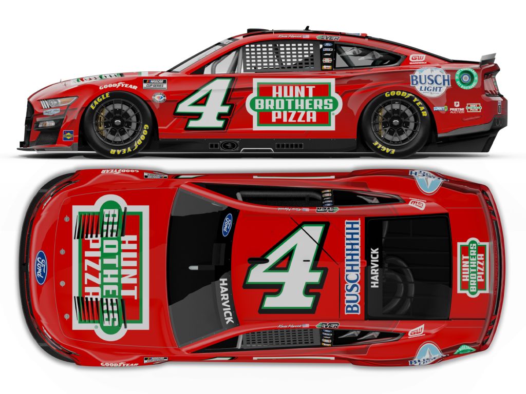 Kevin Harvick 2023 Hunt Brothers Pizza Red 1:24 Color Chrome Nascar Diecast