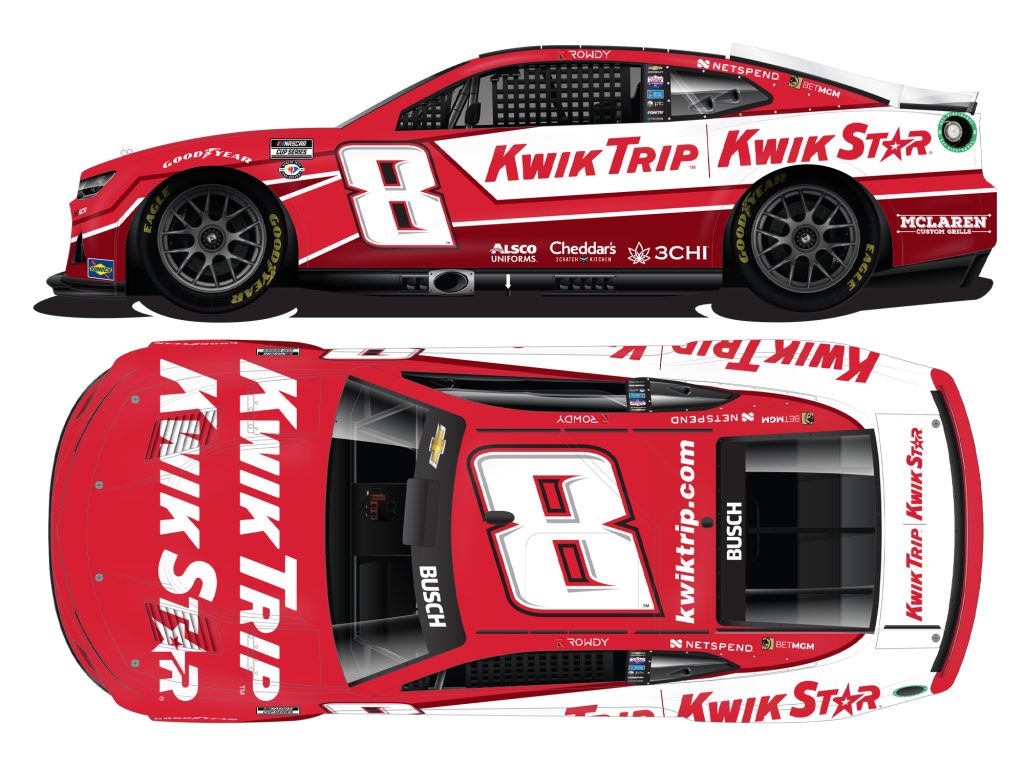 Kyle Busch 2023 Kwik Trip / Kwik Star 1:24 Nascar Diecast