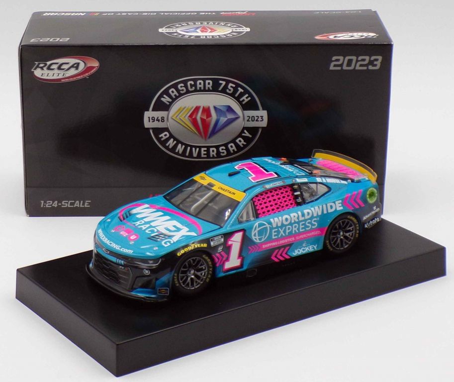 Ross Chastain 2023 Worldwide Express Pink 1:24 Elite Nascar Diecast