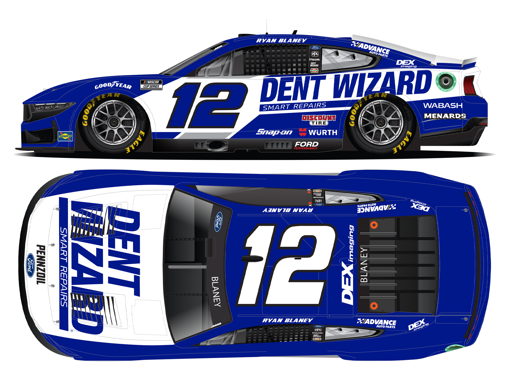 *Preorder* Ryan Blaney 2025 Dent Wizard 1:64 Nascar Diecast