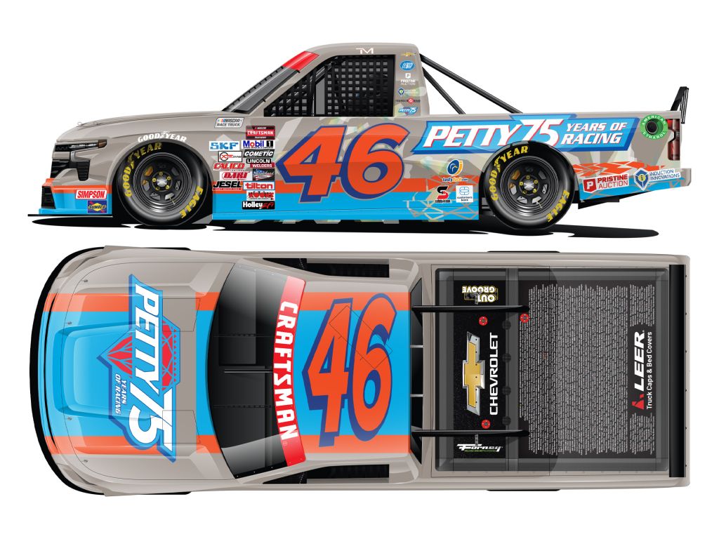 Thad Moffitt 2024 Petty 75 Years of Racing Throwback Truck Series 1:64 ...