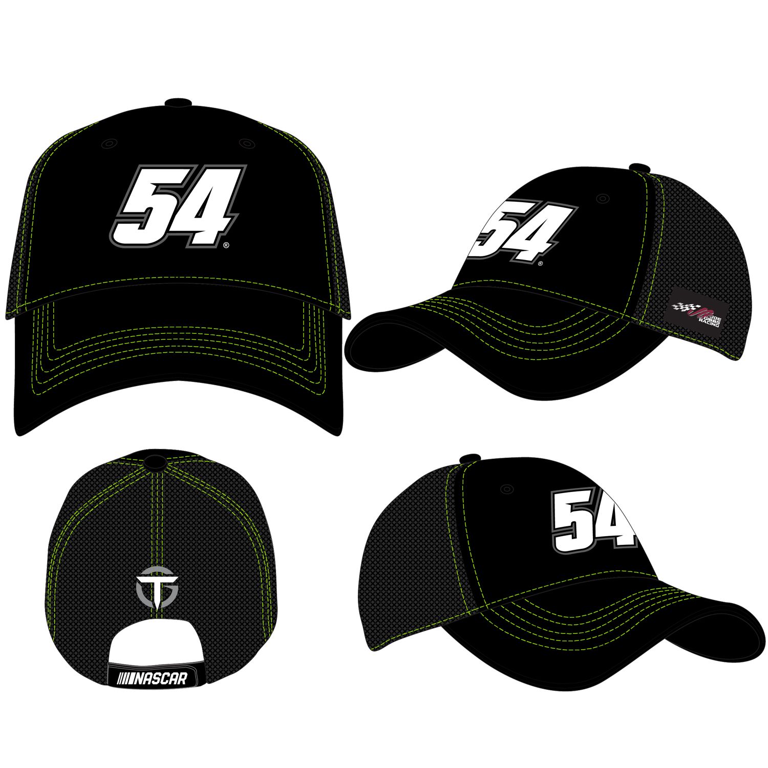 Ty Gibbs #54 Blackout Hat - Adult OSFM