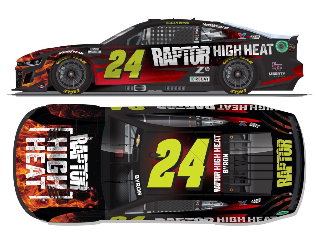 William Byron 2024 Raptor High Heat 1:64 Nascar Diecast