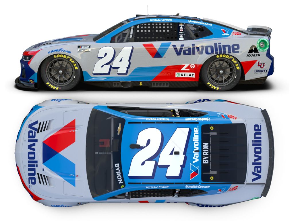 William Byron 2024 Valvoline 1:24 Color Chrome Nascar Diecast