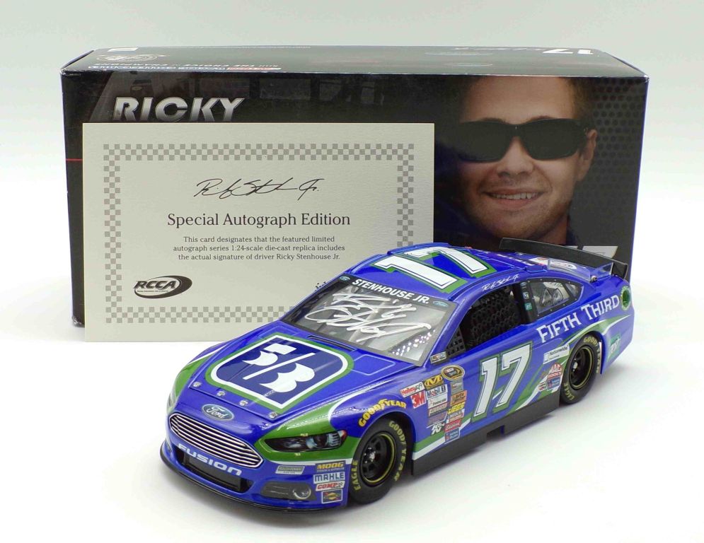 Ricky Stenhouse Autographed 2014 Fifth Third 1:24 Nascar Diecast