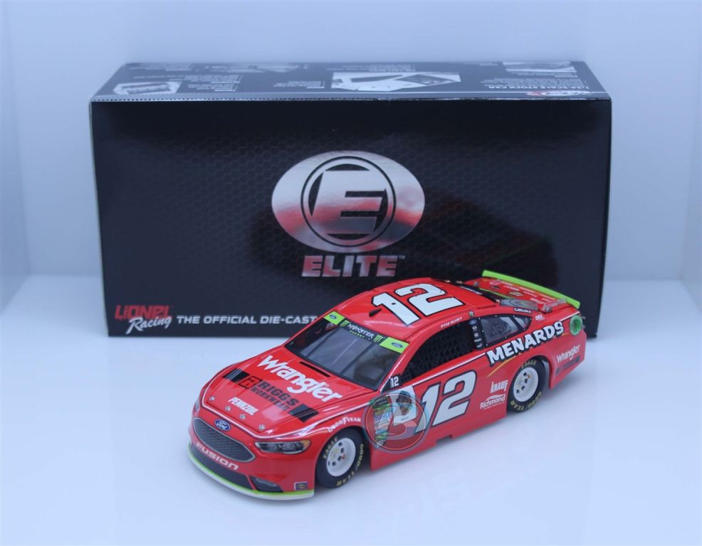 Ryan Blaney 2018 Wrangler Riggs Workwear 1:24 Elite Nascar Diecast