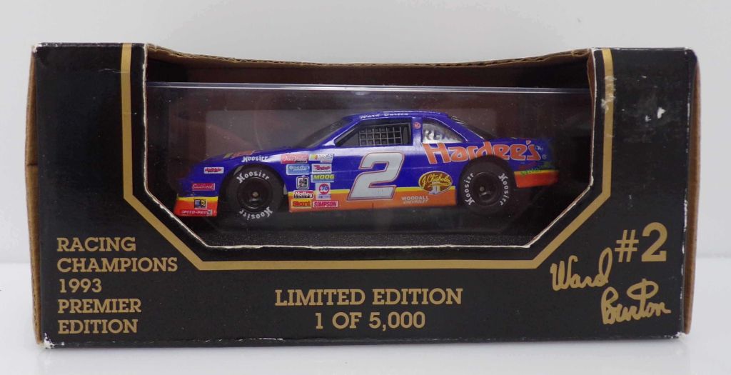 Ward Burton 1996 Hardee's 1:43 Racing Champions Premier Edition w/Case