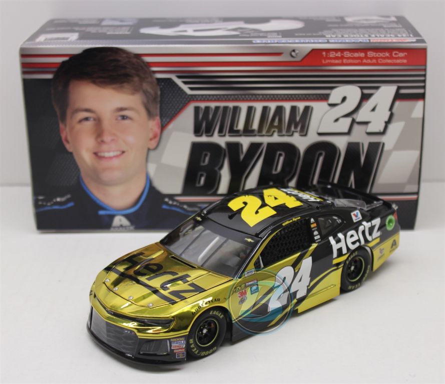 William Byron 2018 Hertz 1:24 Color Chrome Nascar Diecast