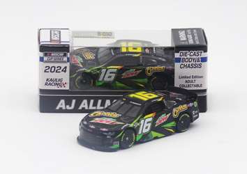 AJ Allmendinger 2024 MTN Dew / Cheetos 1:64 Nascar Diecast Chassis AJ Allmendinger, Nascar Diecast, 2024 Nascar Diecast, 1:64 Scale Diecast,