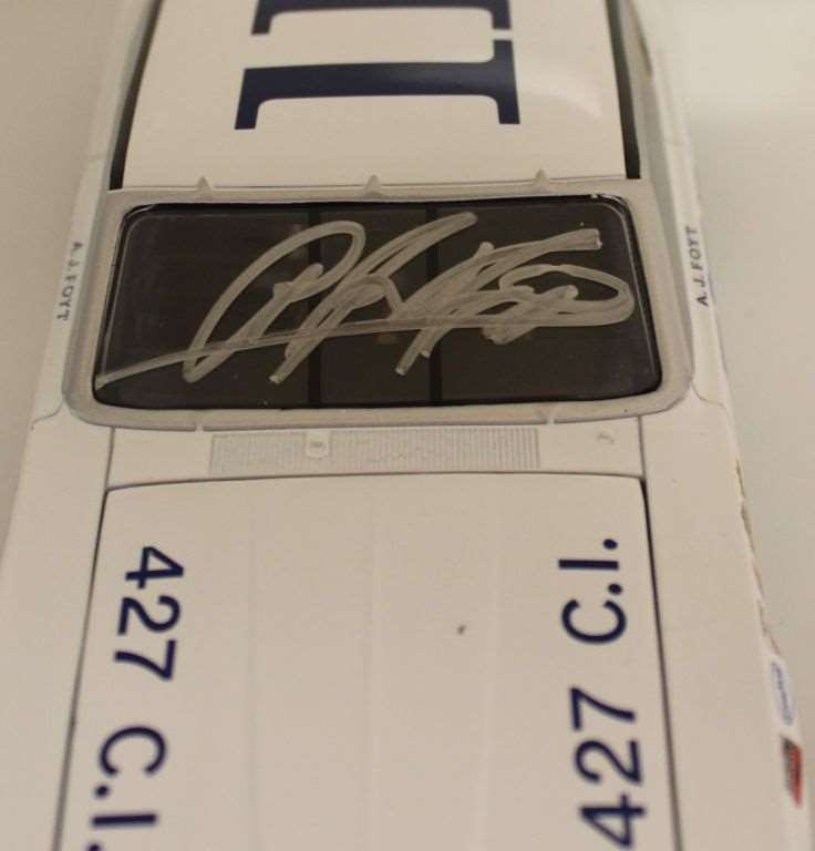 AJ Foyt #11 Autographed Don Wagner Ford 1969 Ford Torino 1:24