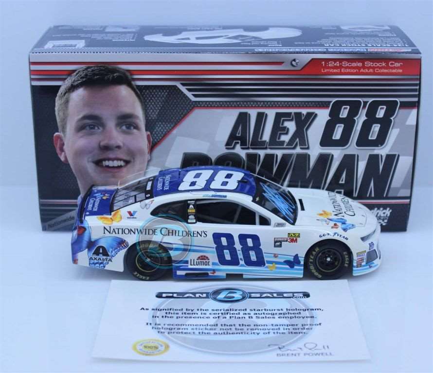 Alex Bowman Autographed W/ Paint Pen 2018 Nationwide Children's ...