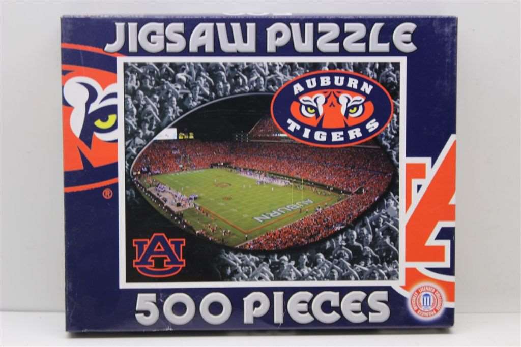 Auburn Tigers 500 Piece Jigsaw Adult Puzzle