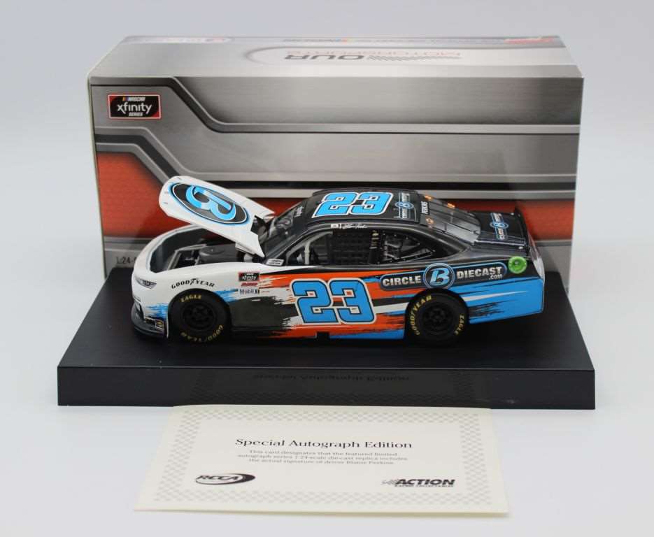 Blaine Perkins Autographed 2021 CircleBDiecast.com 1:24 Nascar Diecast