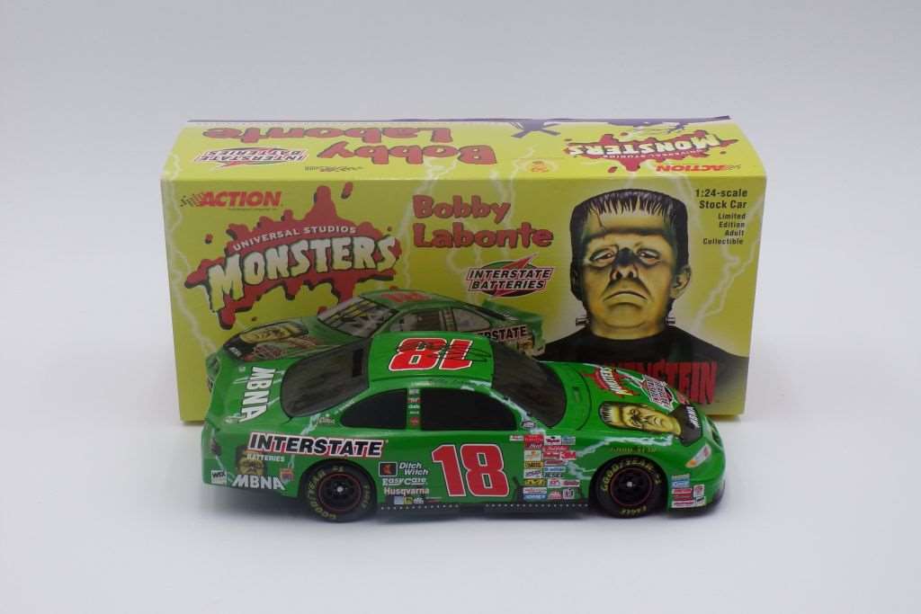 NASCAR Lot of 2 Bobby Labonte Polar Bear & popular Frankenstein 1.24 Scale Diecast