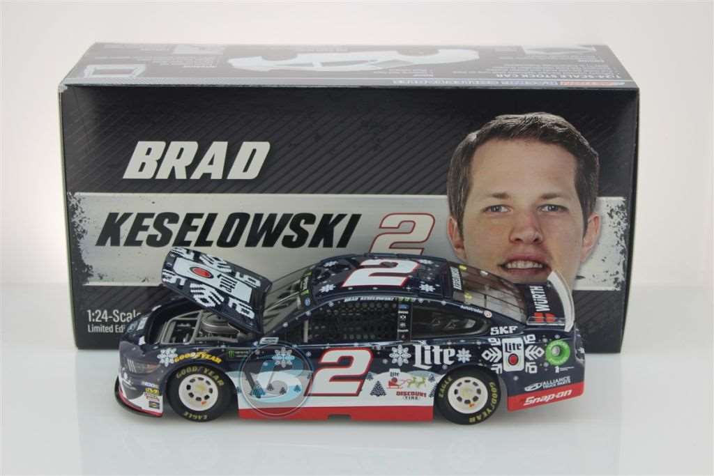 Brad Keselowski 2019 Miller Lite outlet Holiday Sweater NASCAR Diecast