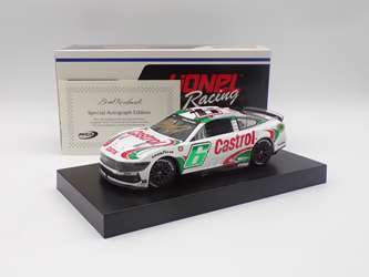 Brad Keselowski Autographed 2024 Castrol Throwback 1:24 Nascar Diecast - FOIL NUMBER DIECAST Brad Keselowski , Nascar Diecast, 2024 Nascar Diecast, 1:24 Scale Diecast, Autographed 