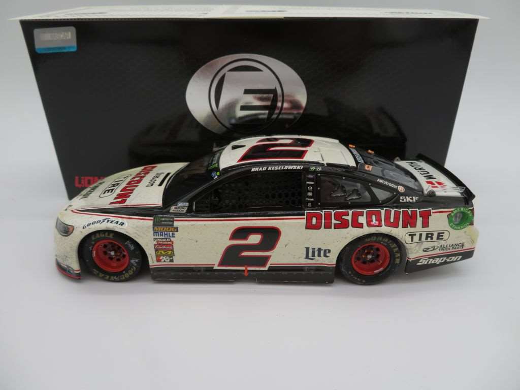 Brad Keselowski Dual Autographed 2018 Discount Tire Indy Race Win 1 24 Elite Nascar Diecast