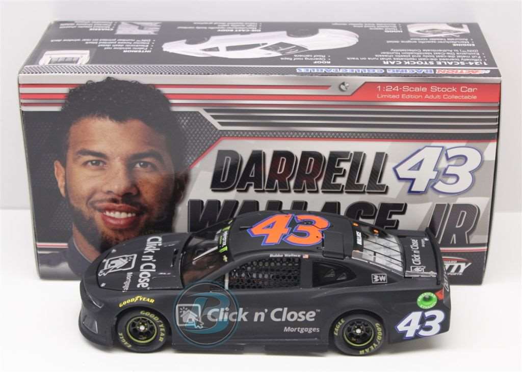 Bubba Wallace 2018 Click N' Close Test Car 1:24 Nascar Diecast