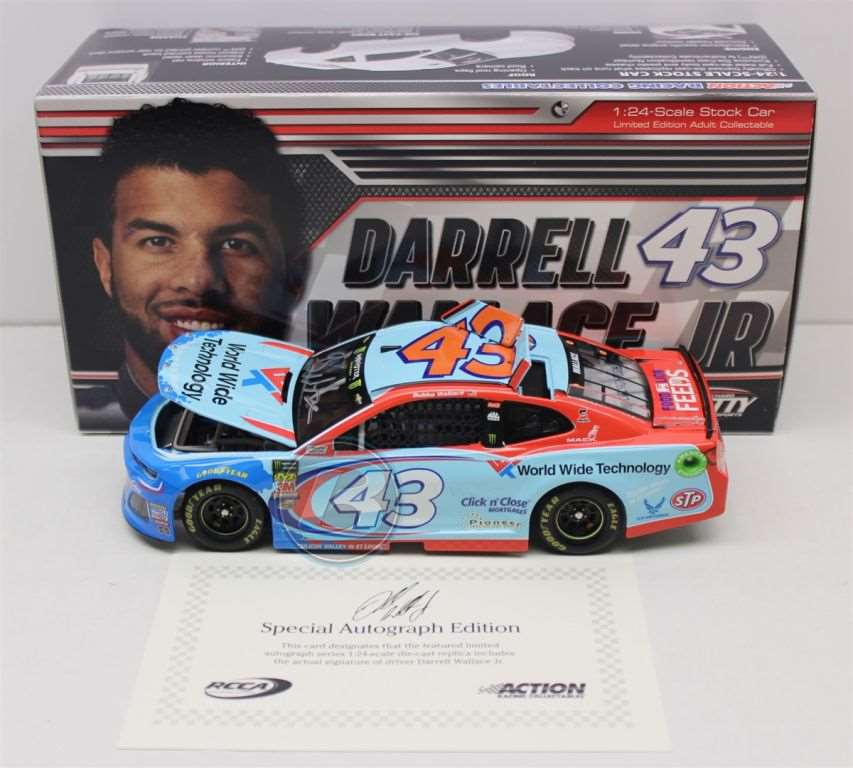 bubba wallace autographed diecast