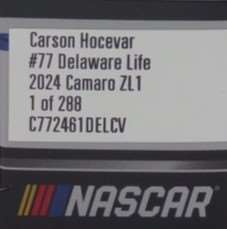 Carson Hocevar 2024 Delaware Life 1:64 Nascar Diecast Chassis