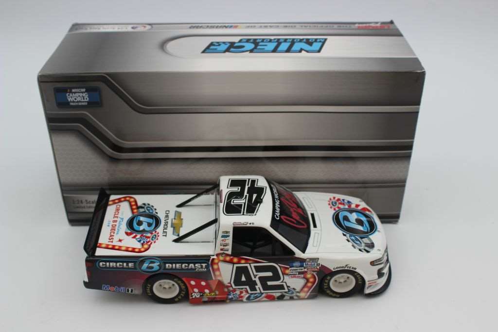 Carson Hocevar Autographed 2021 #42 CircleBDiecast.com / Las Vegas Race ...