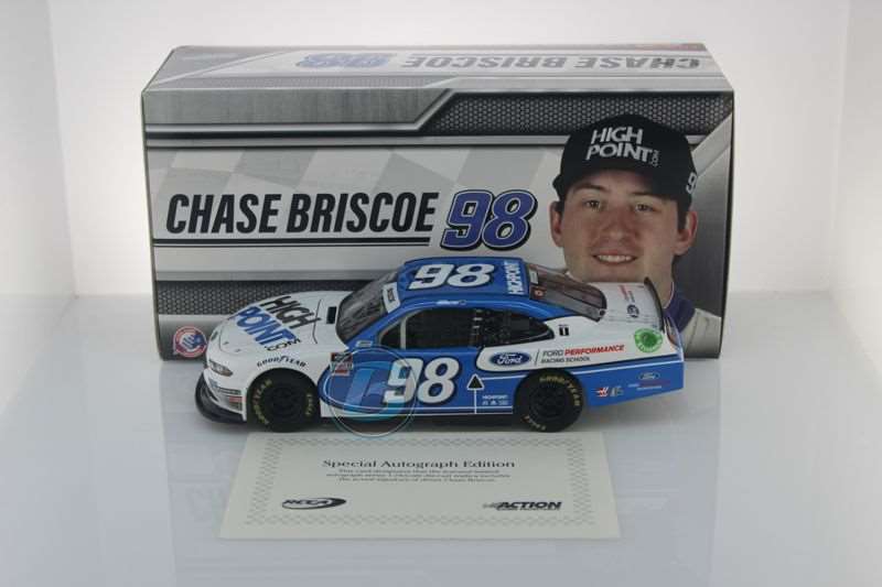 Chase Briscoe Autographed 2020 HighPoint 1:24 Nascar Diecast