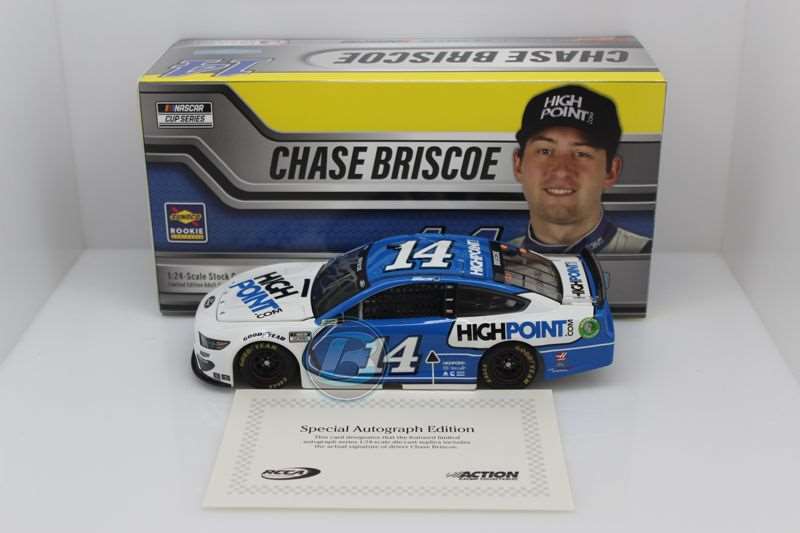 Chase Briscoe Autographed 2021 HighPoint.com 1:24 Nascar Diecast