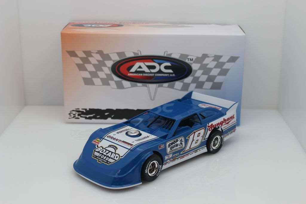 Chase Junghans 2021 18 Blue White 1 24 Dirt Late Model Diecast