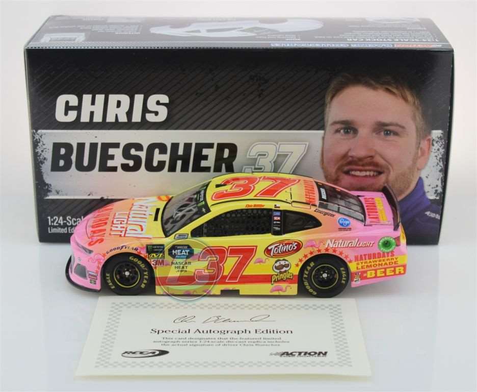 Chris Buescher Autographed 2019 Naturdays 1:24 Nascar Diecast