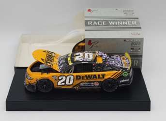 Christopher Bell 2022 DeWalt Martinsville 10/30 Playoff Race Win / JGR 200th Win 1:24 Elite Nascar Diecast - FOIL NUMBER CAR Christopher Bell, Race Win, Nascar Diecast, 2022 Nascar Diecast, 1:24 Scale Diecast, pre order diecast, Elite