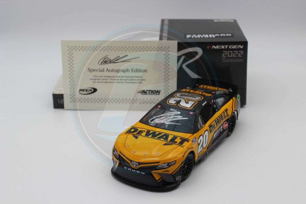 Christopher Bell Autographed 2022 DeWalt 1:24 Nascar Diecast