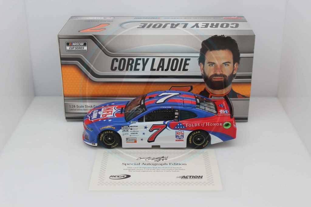 Corey LaJoie Autographed 2021 NFL Alumni 1:24 Nascar Diecast