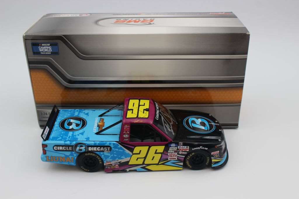 ** DIN #12 ** Tyler Ankrum Autographed 2021 Plan B Sales 1:24 NASCAR ...