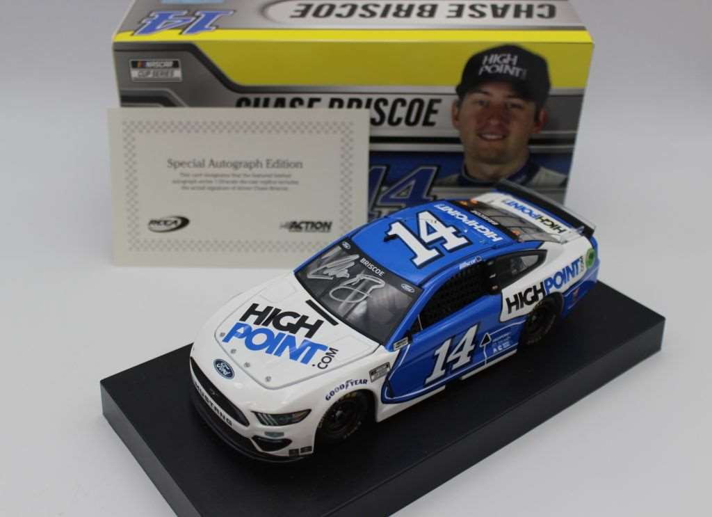 DIN #26 Chase Briscoe Autographed 2021 HighPoint.com 1:24 Nascar Diecast