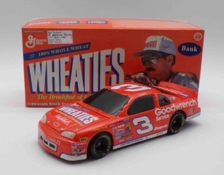 Dale Earnhardt 1997 Goodwrench / Wheaties 1:24 Nascar Diecast Bank Dale Earnhardt 1997 Goodwrench / Wheaties 1:24 Nascar Diecast Bank 