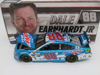 Dale Earnhardt Jr. 2017 #88 Mountain Dew-S-A 1:24 Nascar Diecast Dale Earnhardt Jr. Autographed 2017 #88 Mountain Dew-S-A 1:24 Nascar Diecast