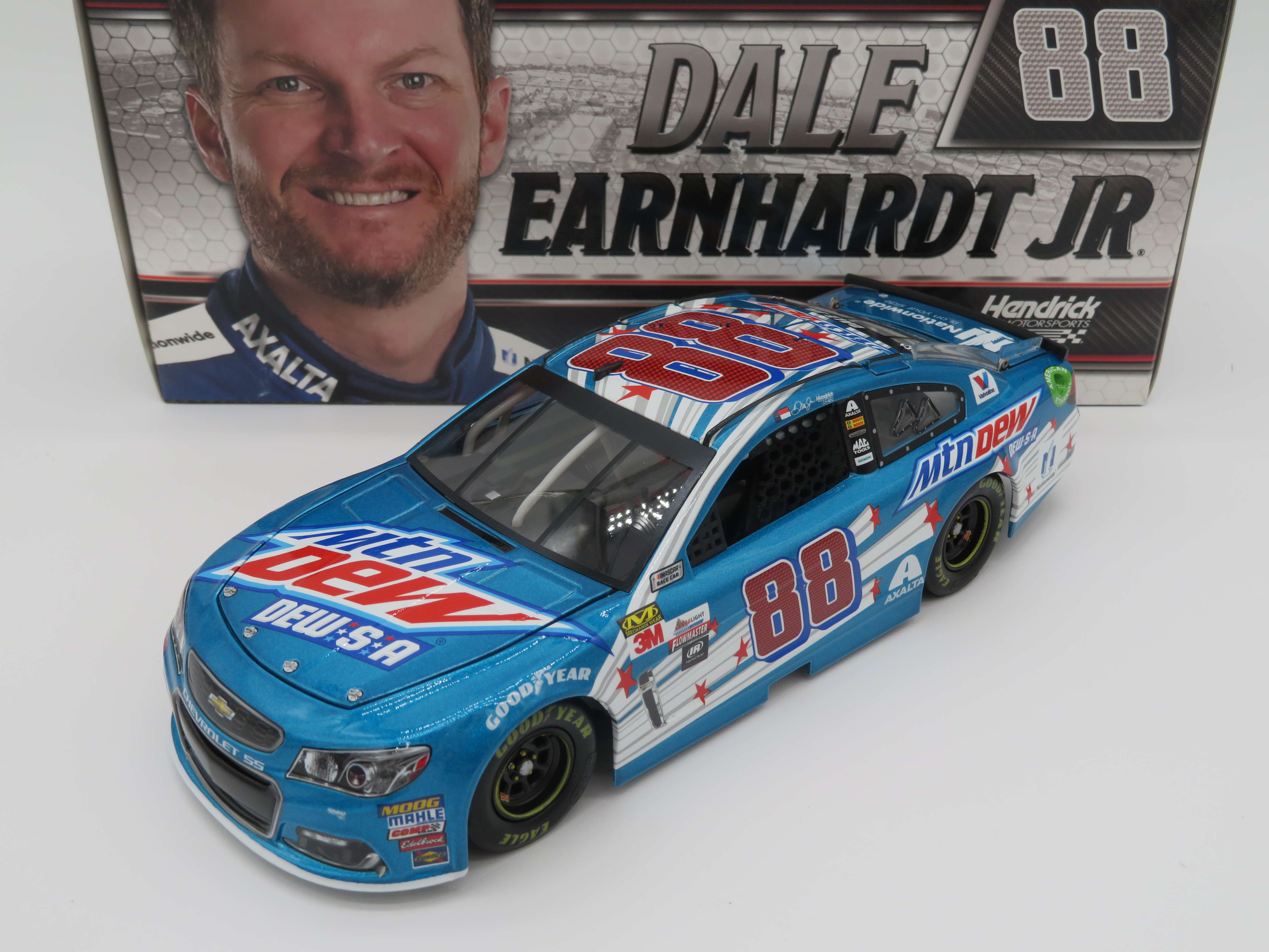 Dale Earnhardt Jr. Autographed 2017 #88 Mountain Dew-S-A 1:24 Nascar Diecast