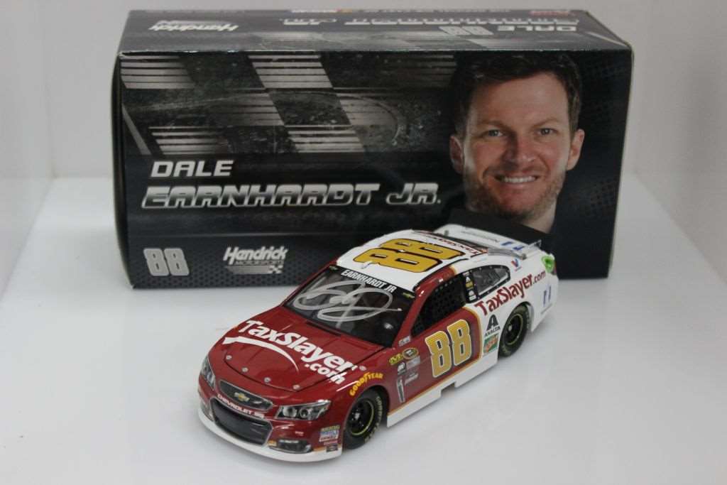 Dale Earnhardt Jr Autographed 2016 Tax Slayer 1 24 Nascar Diecast