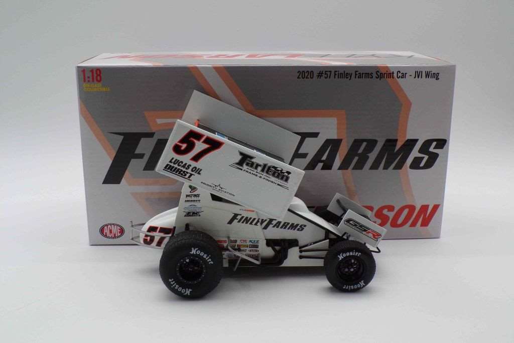 **Damaged See Pictures** Kyle Larson Autographed 2020 Finley Farms JVI ...