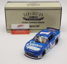 ** Damaged See Pictures ** Michael Annett / Dale Jr Dual Autographed 2020 Oreo Darlington Throwback 1:24 Nascar Diecast ** Damaged See Pictures ** Michael Annett / Dale Jr Dual Autographed 2020 Oreo Darlington Throwback 1:24 Nascar Diecast