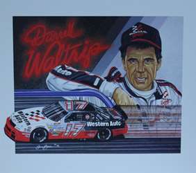 Darrell Waltrip " D.W " Original Sam Bass Print 24.5" X 22  Darrell Waltrip " D.W " Original Sam Bass Print 24.5" X 22